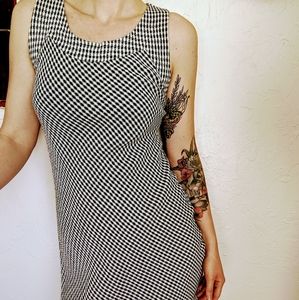 vtg 90's april cornell gingham maxi dress